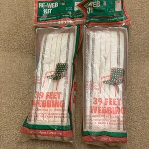 Vintage Aluminum Chair Webbing 2 pack